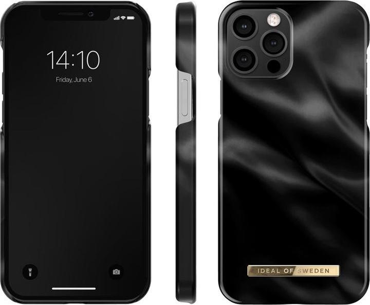 Produktbild iDeal Of Sweden Designer Hard-Cover Black Satin (Apple iPhone 12 Pro, Apple iPhone 12)