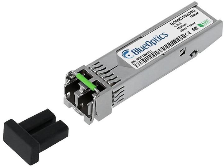 Actual product image BlueOptics Raisecom USFP-Gb/EX-D-R Compatible SFP Transceiver for Singlemode Gigabit Highspeed Data