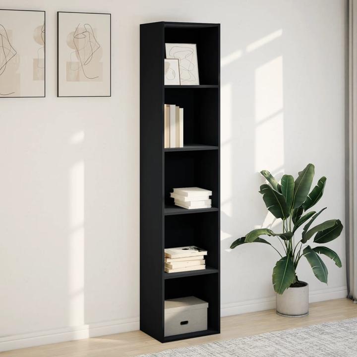 Immagine prodotto VidaXL Bücherregal Standregal Büroregal Aktenregal Aufbewahrungsregal Schwarz (30 x 40 x 189 cm)