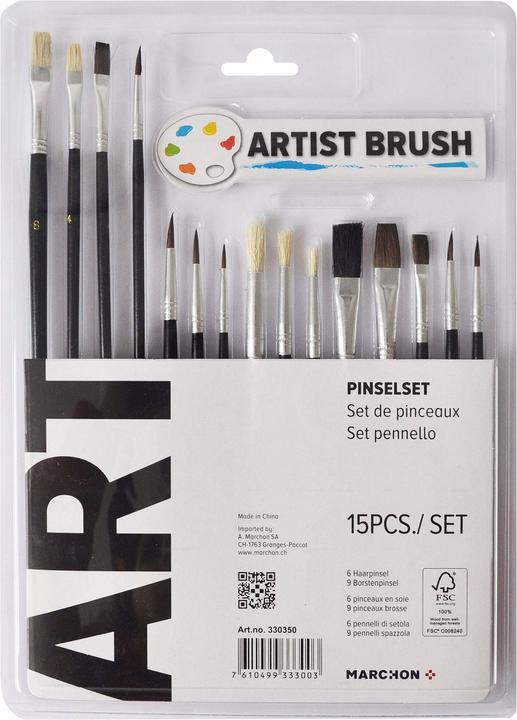 Office Set de brosses 15 pièces