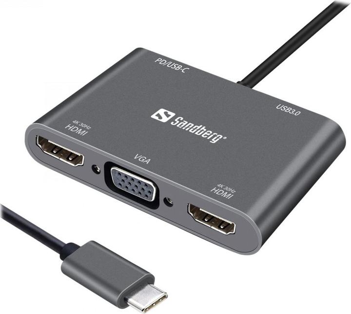 Sandberg USB-C-Dock (USB-C, 1 Ports)