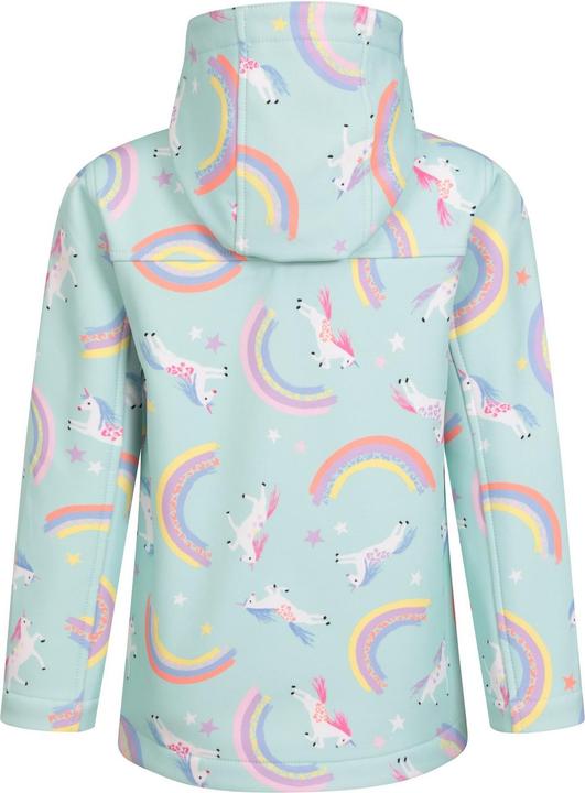 Immagine prodotto Mountain Warehouse Exodus II Giacca Soft Shell Unicorno e Arcobaleno Bambini (128)