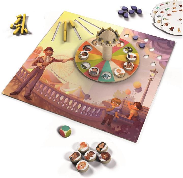 Produktbild Loki Kids 515729 - Monsieur Carrousel, Brettspiel, für 1-4 Spieler, ab 4 Jahren (Englisch)