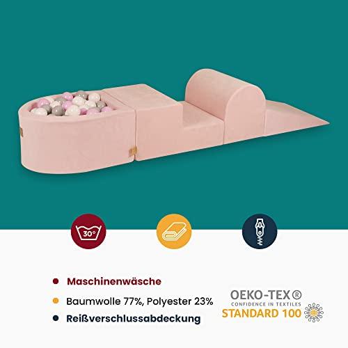 Image du produit Activity Board Terrain de jeu en mousse avec piscine à balles 200x45cm/100 balles pour enfants - Baby Soft