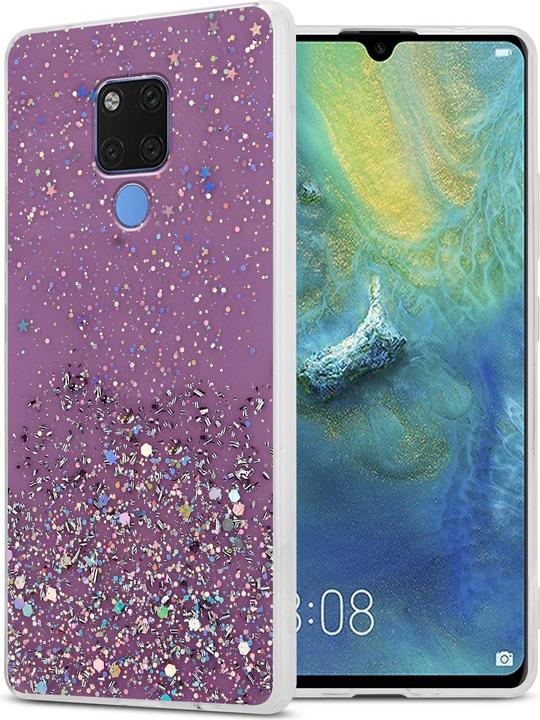 Purple with glitter