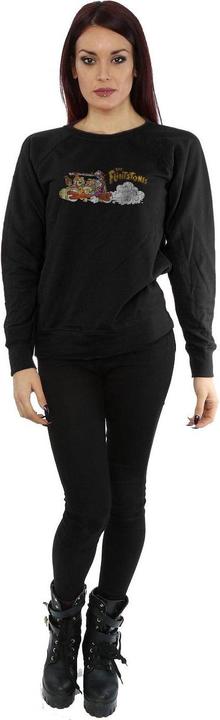 Actual product image The Flintstones Womens/Ladies Family Car Distressed Sweatshirt (XL)