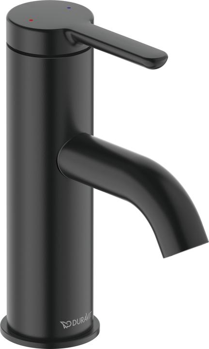 Image du produit Duravit Mitigeur monocommande pour lavabo C.1 S o Garniture de vidage à tirette noir mat
