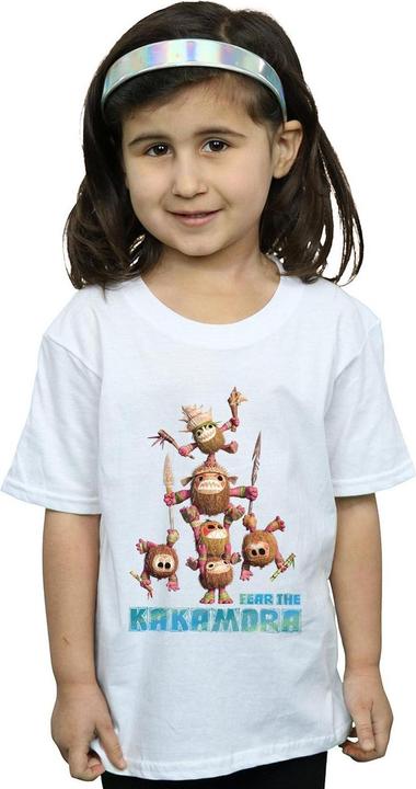 Actual product image Disney Girls Moana Fear The Kakamora Cotton T-Shirt (152, 158)