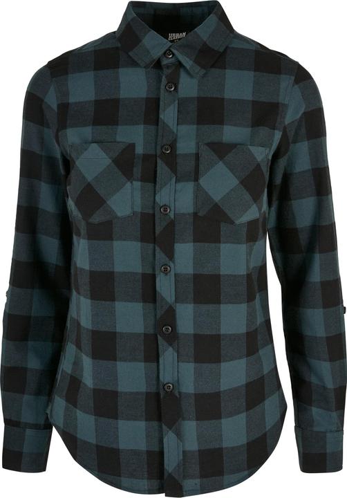 Urban Classics Ladies Turnup Checked Flanell Shirt