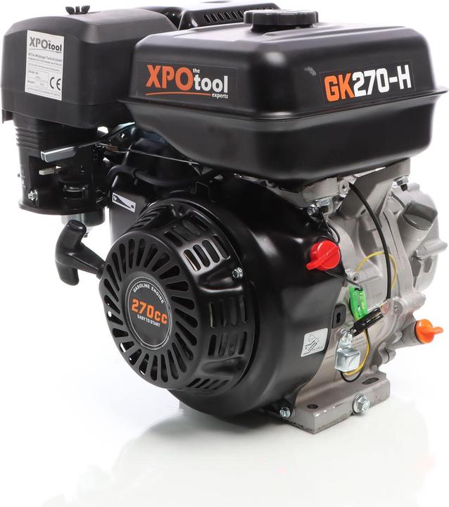 Actual product image Wiltec XPOtool GK270 petrol engine 5kW (9 hp) oil bath clutch 25mm shaft pull start kart