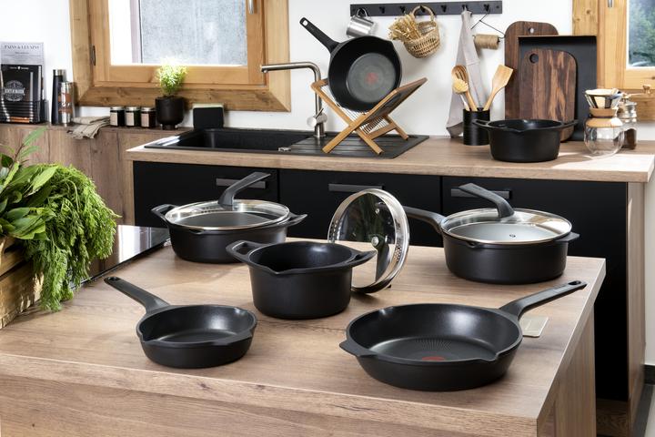 Actual product image Tefal Robusto - Braadpan - 28 cm + deksel (28 cm, Frying pan, Aluminium)