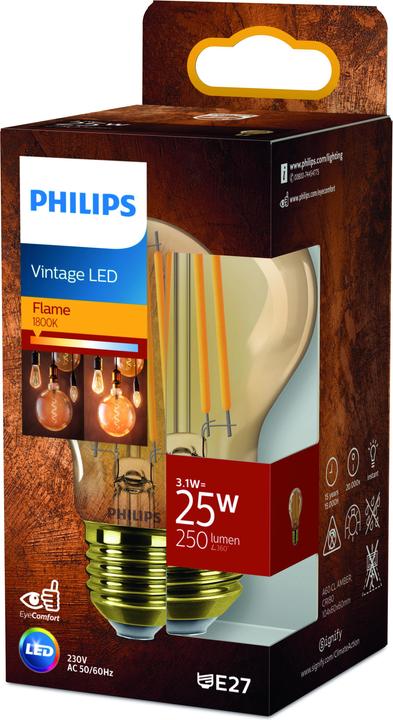 Immagine prodotto Philips Ambra (E27, 3.10 W, 250 lm, 1 x, F)