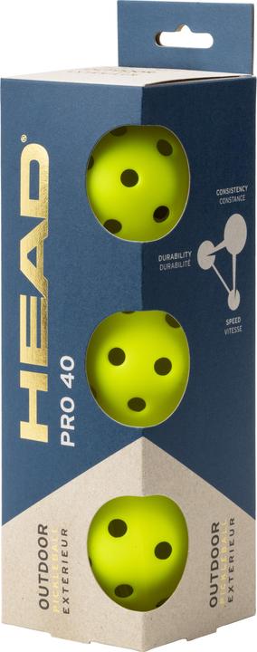 Head Pickleball Pro 40 3er-Pack