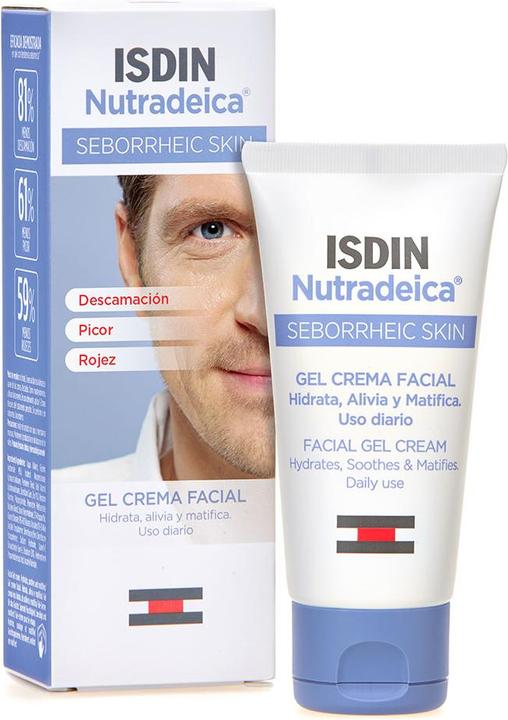 Actual product image Isdin Nutradeica Facial Gel-Cream Seborrheic Skin (50 ml, Day cream)