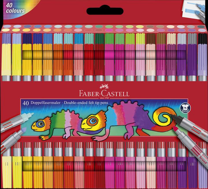 Actual product image Faber-Castell Double fibre painter (Multicoloured, 40 x)