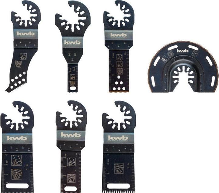 kwb Set di strumenti multipli 7 pezzi con batteria Sb