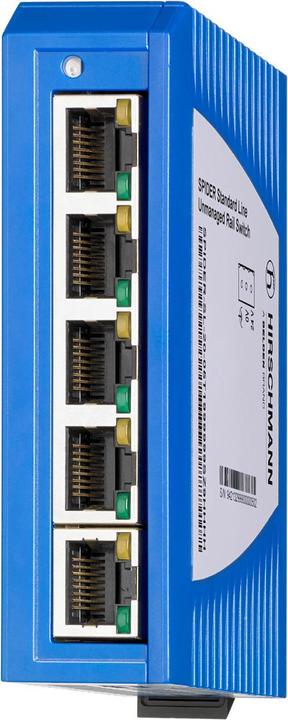 Immagine prodotto Hirschmann HI SPIDER Railswitch non gestito 942132001 SL-20-05T1999999SY9HHH (5 Porti)