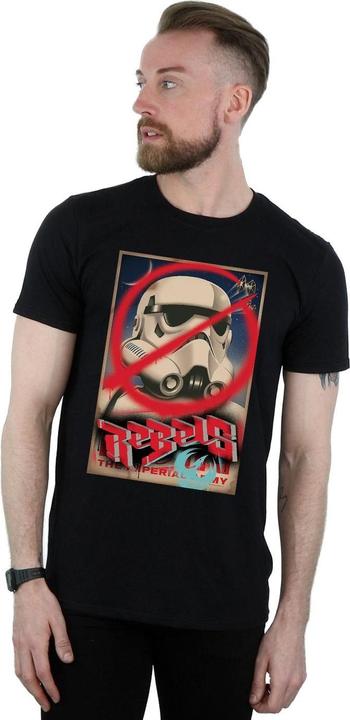 Actual product image Star Wars Mens Rebels Poster T-Shirt (XXL)