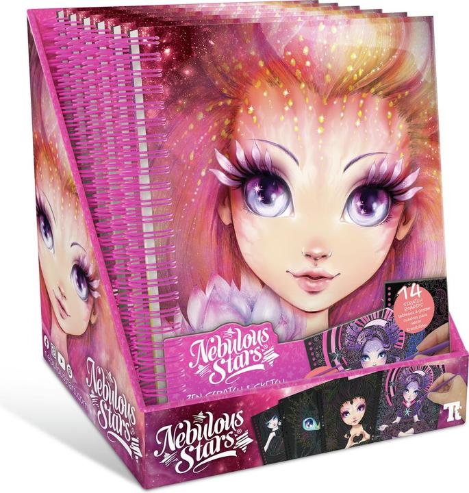 Actual product image Nebulous Stars Zen scratch & draw art