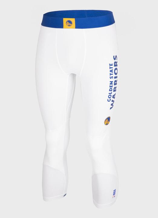 Actual product image Tarmak Men's/Women's Basketball 3/4 Tights NBA Golden Warriors - 500 white (W30/L33)
