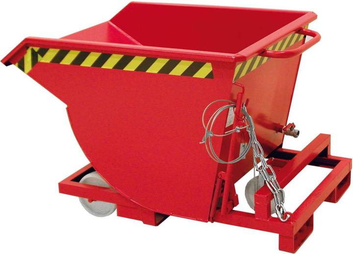 Actual product image eurokraft pro Tilting container for chips, with polyamide wheels (300 l)