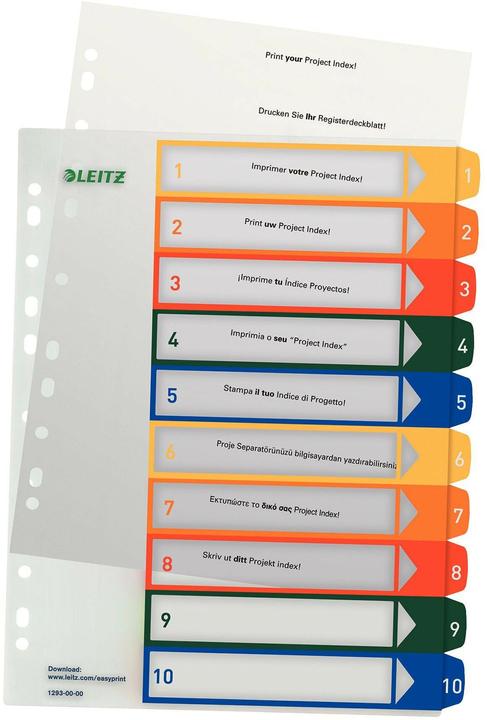 Actual product image Leitz Register PC inscribable