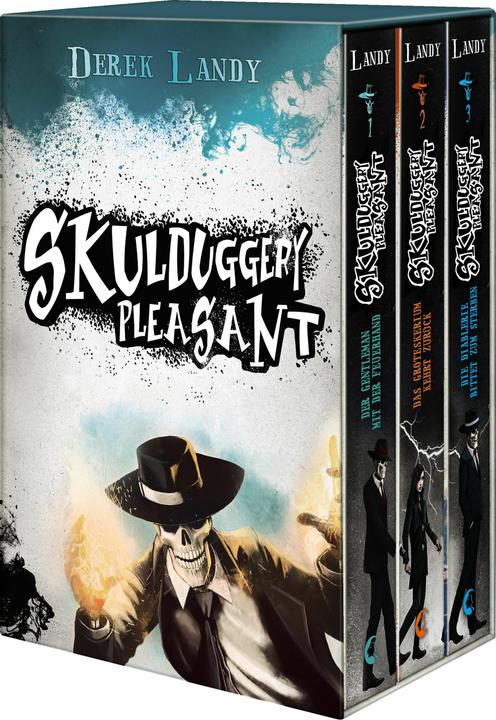 Image du produit Skulduggery Pleasant, tomes 1-3 (Allemand, Derek Landy., 2017)