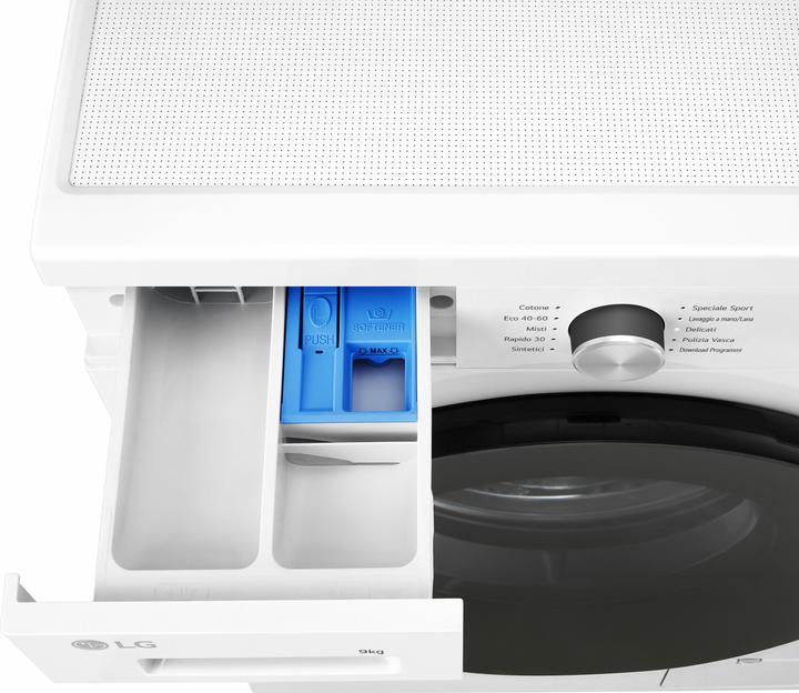 Immagine prodotto LG F4NX1009NWB Lavatrice 9 Kg Classe A (9 kg, A sinistra)