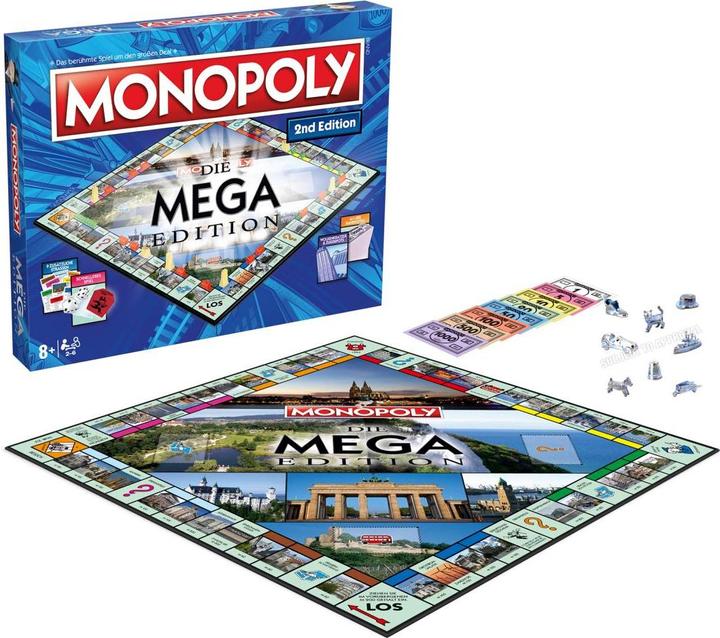 Immagine prodotto Winning Moves Monopoly gioco di società Mega (2a Edizione) *ALLEMAND* (Tedesco)