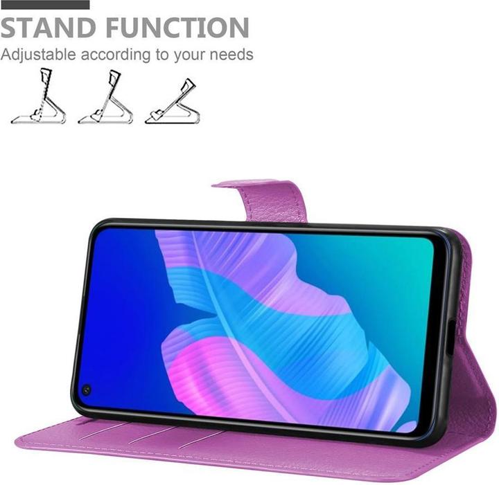 Actual product image Cadorabo Book with stand function cover (Huawei P40 Lite E)