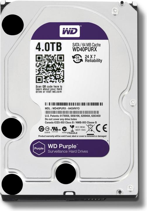 Actual product image WD Purple (18 TB, 3.5", CMR)