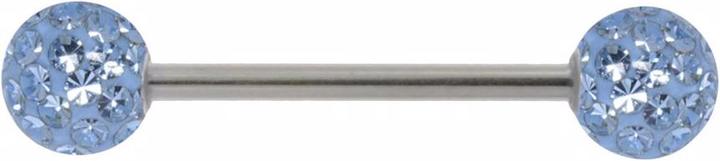 Actual product image Bijouteria Tongue piercing (Crystal, Epoxy resin, Surgical steel 316L)