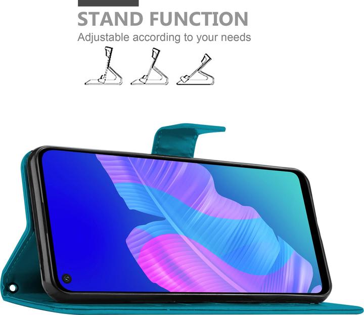 Image du produit Cadorabo Couverture du livre de fleurs (Huawei P40 Lite E)