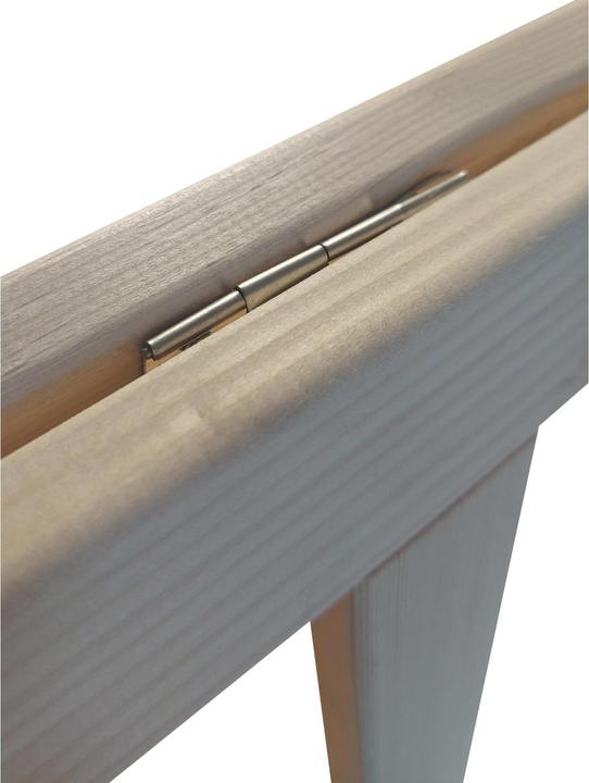 Actual product image Holz Zollhaus Trestle ladder made of fir 90 x 80 cm, natural colours (Stepladder, 91 cm)