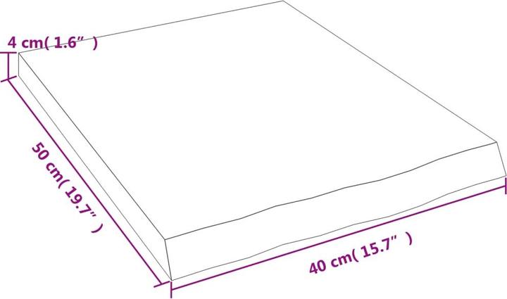 Produktbild VidaXL Sieglinde (40 x 4 x 50 cm)