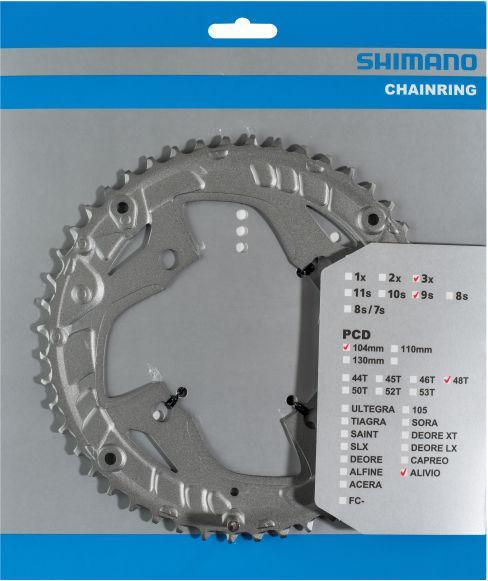Image du produit Shimano Plateau ALIVIO FC-T4060 48 dents argenté (48)
