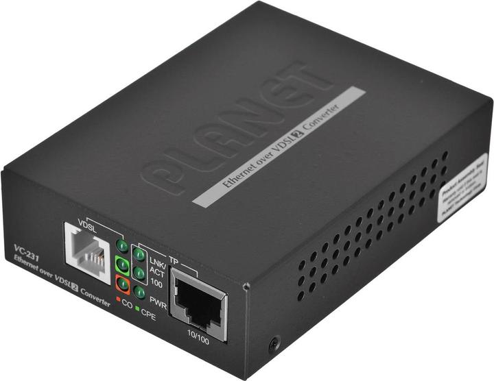 Planet VC-231-Konverter 1 x RJ-11 VDSL2, 1 RJ-45, 30A