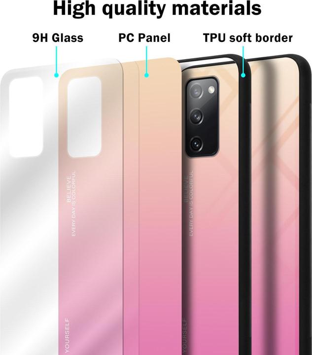 Productafbeelding Cadorabo TPU 2 kleuren glasdekking (Samsung Galaxy S20 FE)