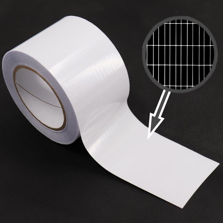 Actual product image Aquagart 8x Reparaturklebeband I Gewächshausfolie Gitterfolie UV beständig 8cm x 15m (80 mm)