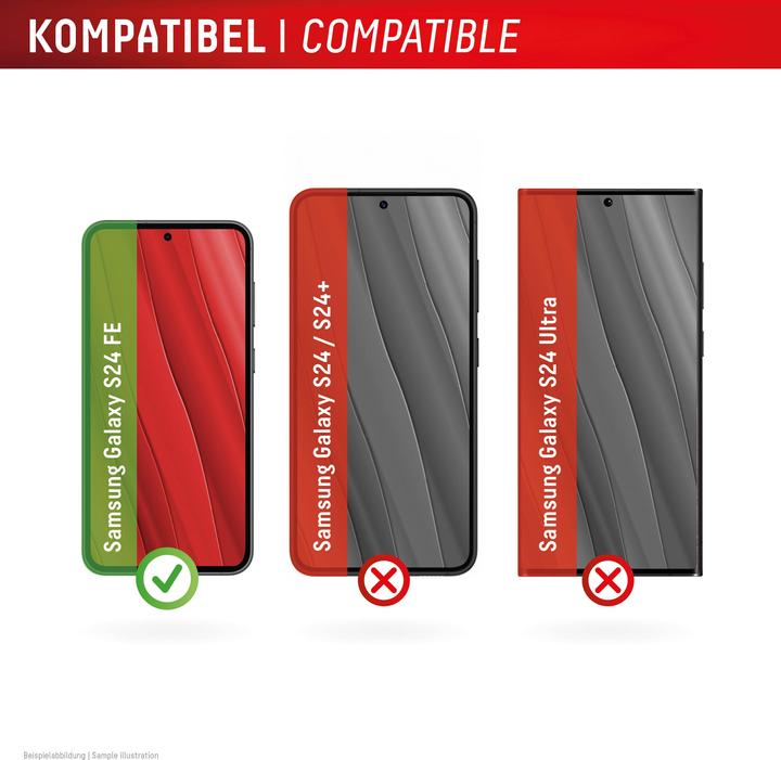 Actual product image Displex Real Glass, 2D Panzerglas (1 Piece, Samsung Galaxy S24 FE)