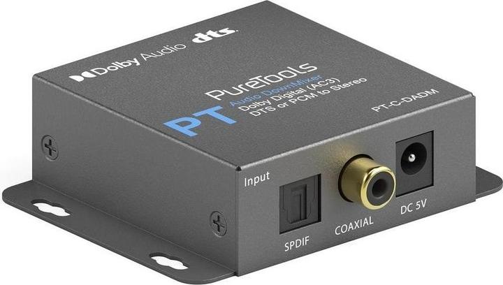 Actual product image Purelink PureTools - Digital to analogue Dolby/DTS DownMixer - Dolby Digital (AC3), DTS or PCM to stereo (Digital -> Analog)