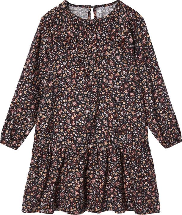 Vertbaudet Mädchen Volantkleid mit Blumen