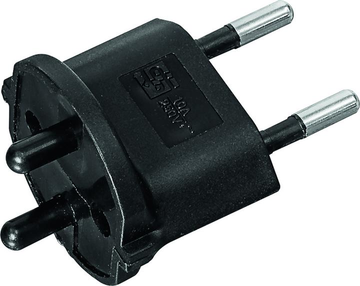 Actual product image Steffen Adapter Germany CEE7-Switzerland T11 (Type 11, CEE 7/17)