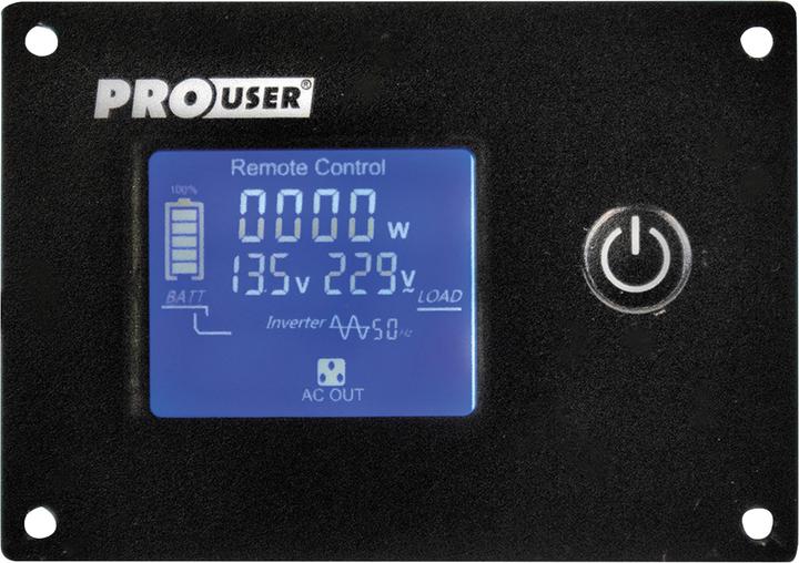 Produktbild ProUser Wechselrichter PSI2000TX 2000W 12V - 230 V/AC inkl. Fernbedienung, USV-Funktion, Netzvorran