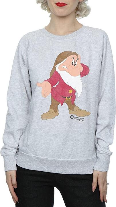 Actual product image Snow White Womens/Ladies Classic Grumpy Heather Sweatshirt (XS)