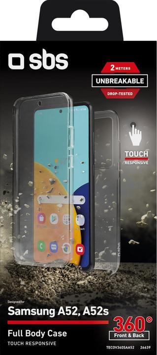 Immagine prodotto SBS Copertura completa a 360° per Samsung Galaxy A52 - Collezione infrangibile (Samsung Galaxy A53)