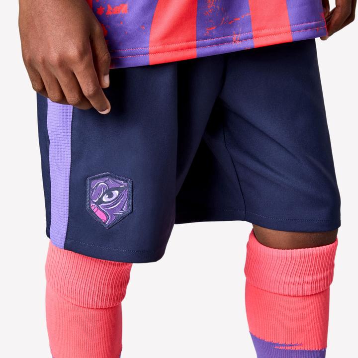 Actual product image Kipsta Kinder Fussball Shorts - Viralto Kids blau/lila Streifen (5, 6)