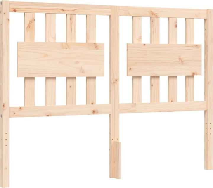Produktbild VidaXL Massivholzbett mit Kopfteil 140x190 cm (140 x 190 cm)
