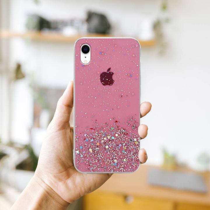 Image du produit Cadorabo Couverture TPU paillettes scintillantes (Apple iPhone XR)