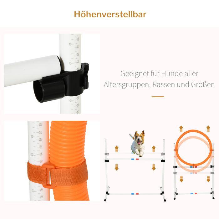 Produktbild Swisshandel24 Hunde Agility Set 3-tlg. inklusive Tasche Weiss+Gelb (Agility)